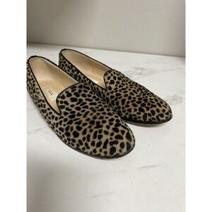 Talbots Women's Leopard Calf ‎ Hair Shoes Loafers Sz 9B Made In Spain